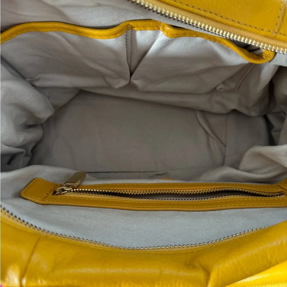 Tory Burch Mustard Leather Satchel